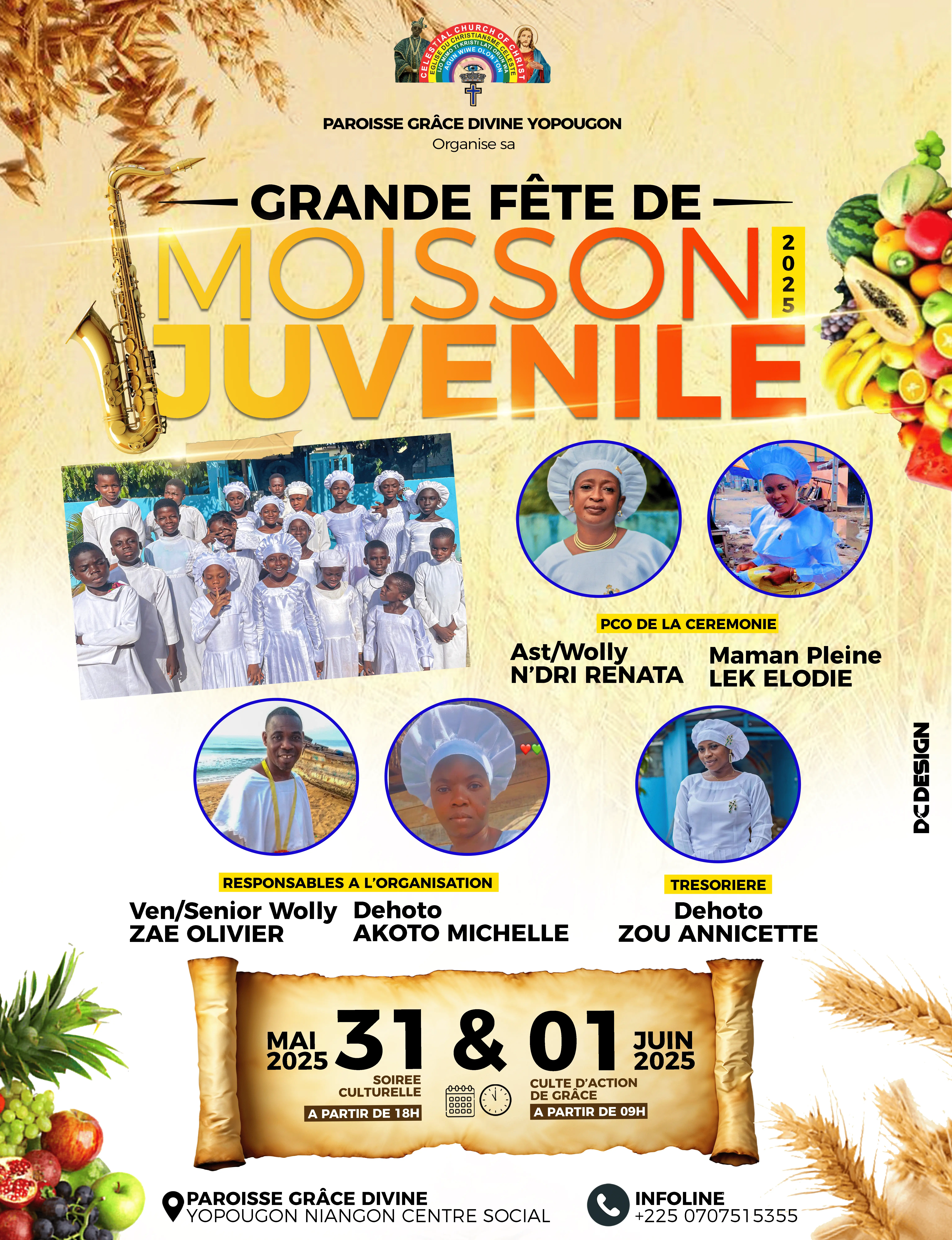 Moisson Juvénile Grâce Divine 2025 2